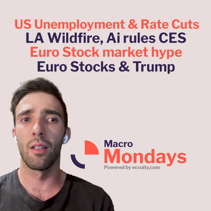US Rate cuts & Employment, NZD versus USD, Euro Stocks vs US, CES Ai and Trump.